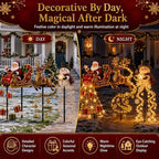 2026 New Santa’s Flying Sleigh Gift Cascade–Solar Christmas Garden Light