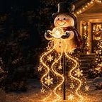 2026 New Santa’s Flying Sleigh Gift Cascade–Solar Christmas Garden Light