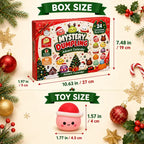 🎄🎁Świąteczny kalendarz adwentowy z mini-gniotkami (Squishies) 2026 – 24-dniowe odliczanie z gniotkami w kształcie pierożków i brokatowymi zabawkami