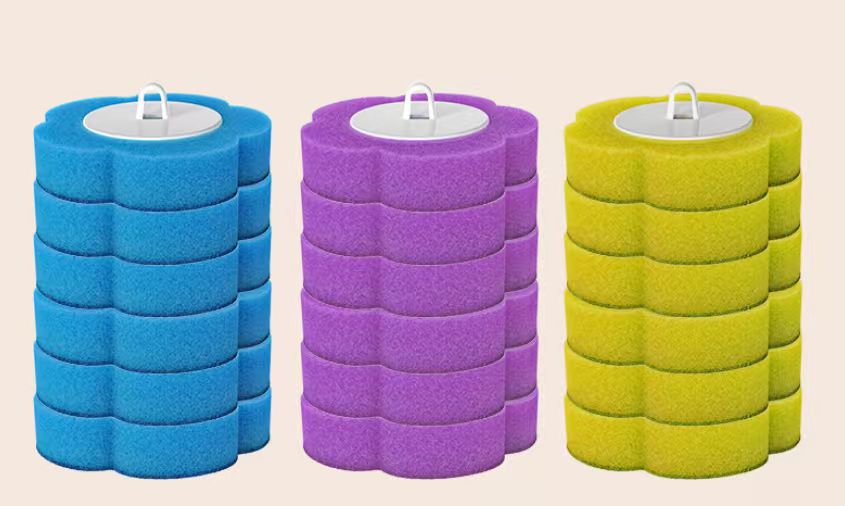 💥Exclusive Limited Deal｜Wall Mount Disposable Toilet Brush Set ✧Built-in Detergent No-Touch Disposable Scrubber
