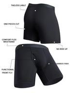 Men's Solid Color Bamboo Fiber Boxer Brief, Breathable Comfy Underwear for Daily Wear, Casual Men's Underwear for All Seasons, Stretchy Underwear, Base Underwear, Everyday Wear Underwear, Underwear Boxers, Underwear Boxers Set