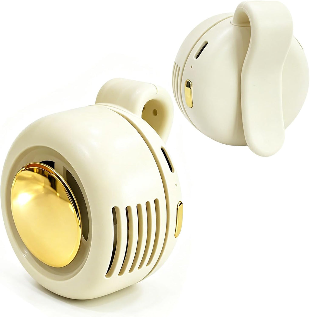 🔥Limited Time Discount｜Clip On Button Mini Bladeless Fan ✨360° Adjustable USB Rechargeable Portable Outdoor Fan