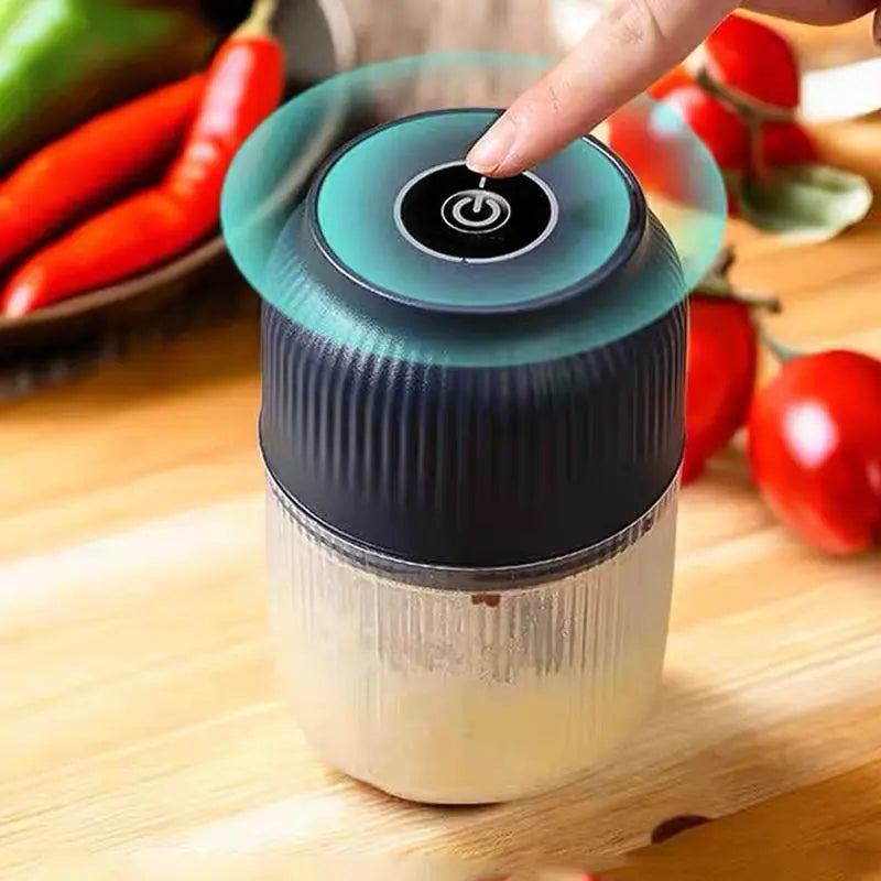 🔥Limited Special Offer｜Wireless Electric Mini Garlic Chopper ✨USB Rechargeable Baby Food Processor Kitchen Vegetable Cutter 🎁Free Random Gift For 2Pcs Order (1 Blue+1 White Only), Gift Randomly Shipped & Not Sold Separately