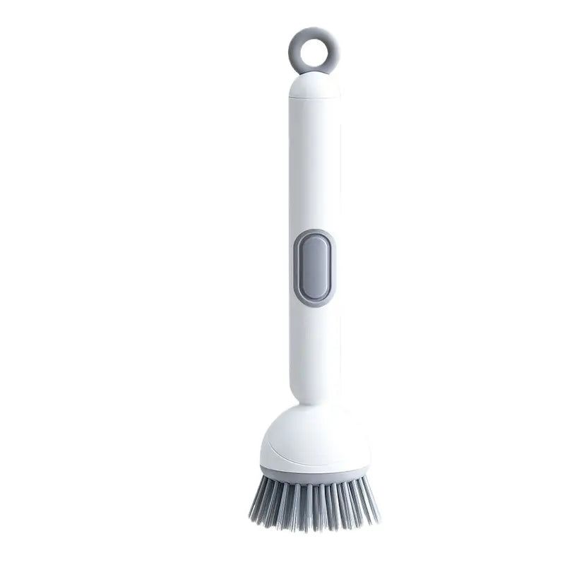 🔥Limited Special Offer🔥 Long Handle Rotatable Liquid Dispensing Pot Brush ✦Multifunctional Scrub Brush for Kitchen Pots, Bowls & Cups