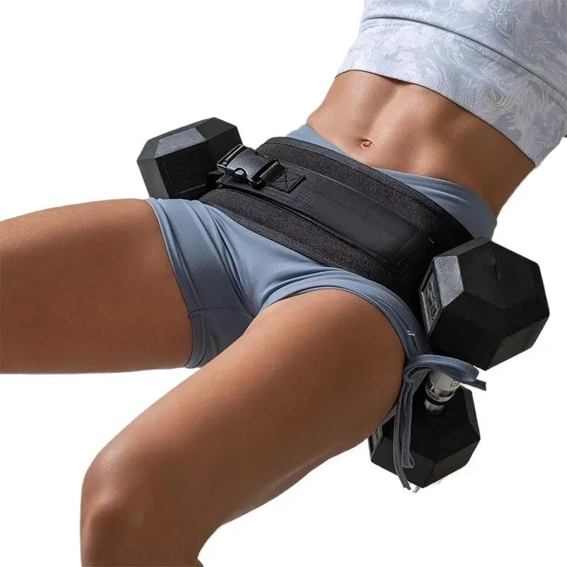 🔥Great Value｜Hip Thrust Adjustable Resistance Weight Belt for Home Workouts, Kettlebell Training & Butt Shaping with Extra Cushioning and Adjustable Resistance