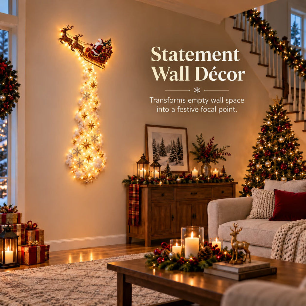🎅 Christmas Early Discount 59% Off 🎁✨ Christmas Magic Trail Wall Light - A Little Christmas Magic, Right on Your Wall