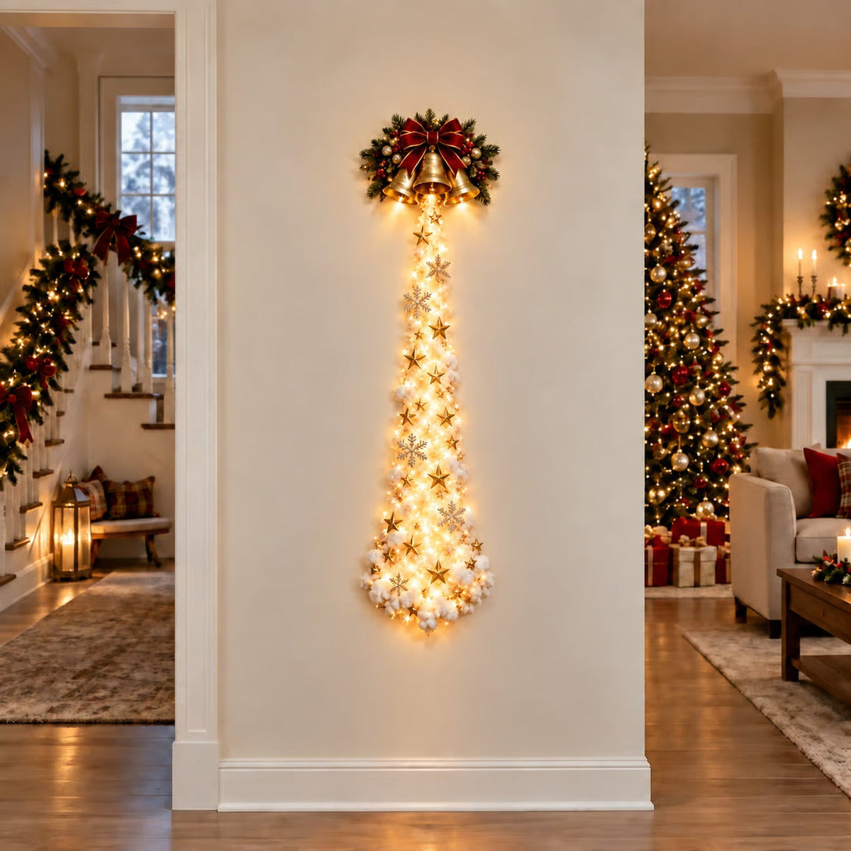 🎅 Christmas Early Discount 59% Off 🎁✨ Christmas Magic Trail Wall Light - A Little Christmas Magic, Right on Your Wall