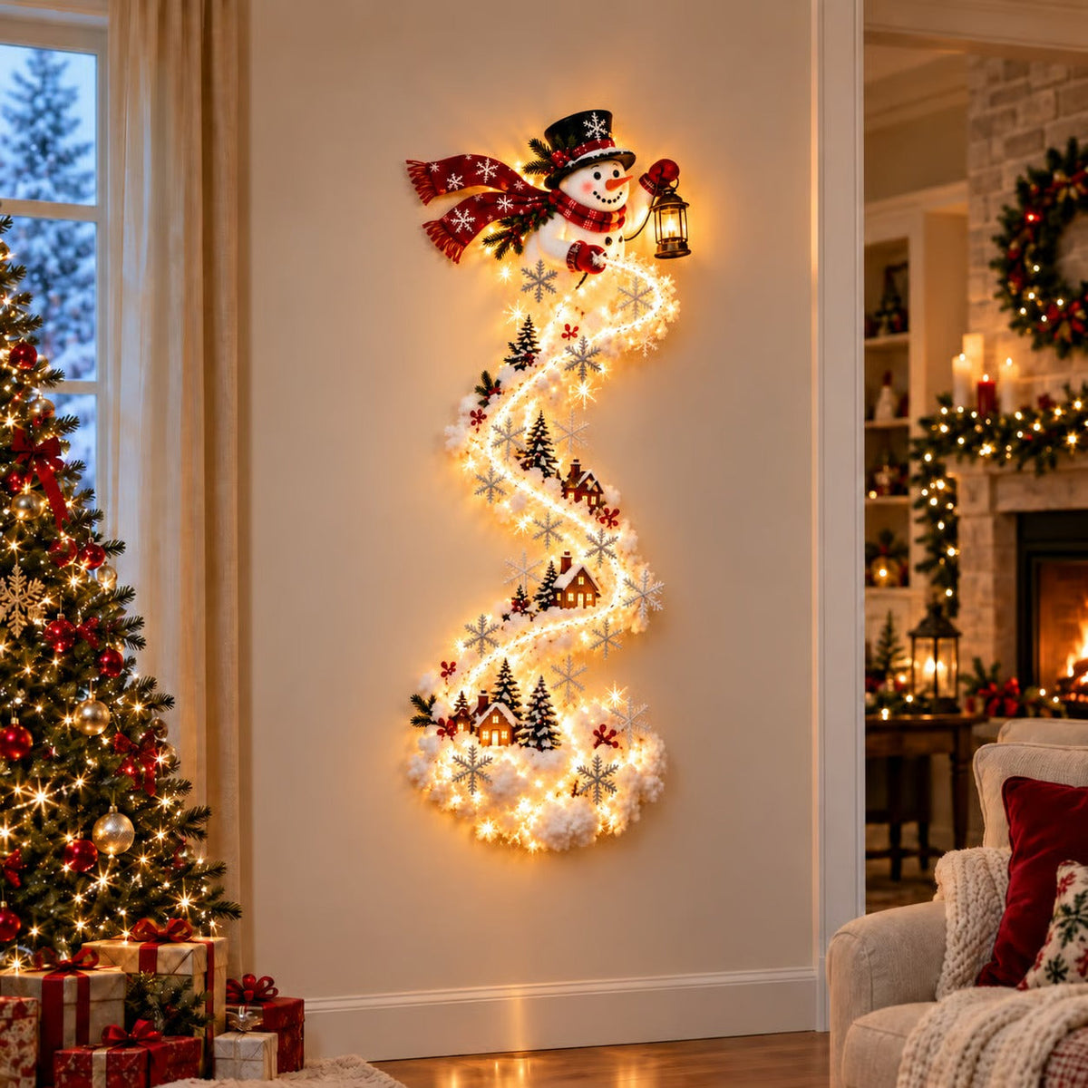 🎅 Christmas Early Discount 59% Off 🎁✨ Christmas Magic Trail Wall Light - A Little Christmas Magic, Right on Your Wall
