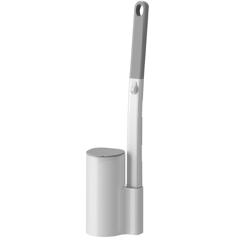 💥Exclusive Limited Deal｜Wall Mount Disposable Toilet Brush Set ✧Built-in Detergent No-Touch Disposable Scrubber