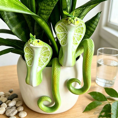 ✨Great Value Pick｜Creative Lime Slice Cobra Pot Perch Unique Artistic Plant Decor