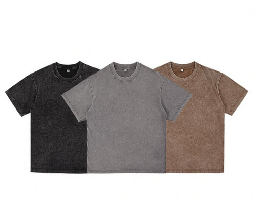 ✨Big Discount✨3 Pack Acid Wash Oversized T Shirt Unisex Cotton Crew Neck Casual Streetwear Basic Tops
