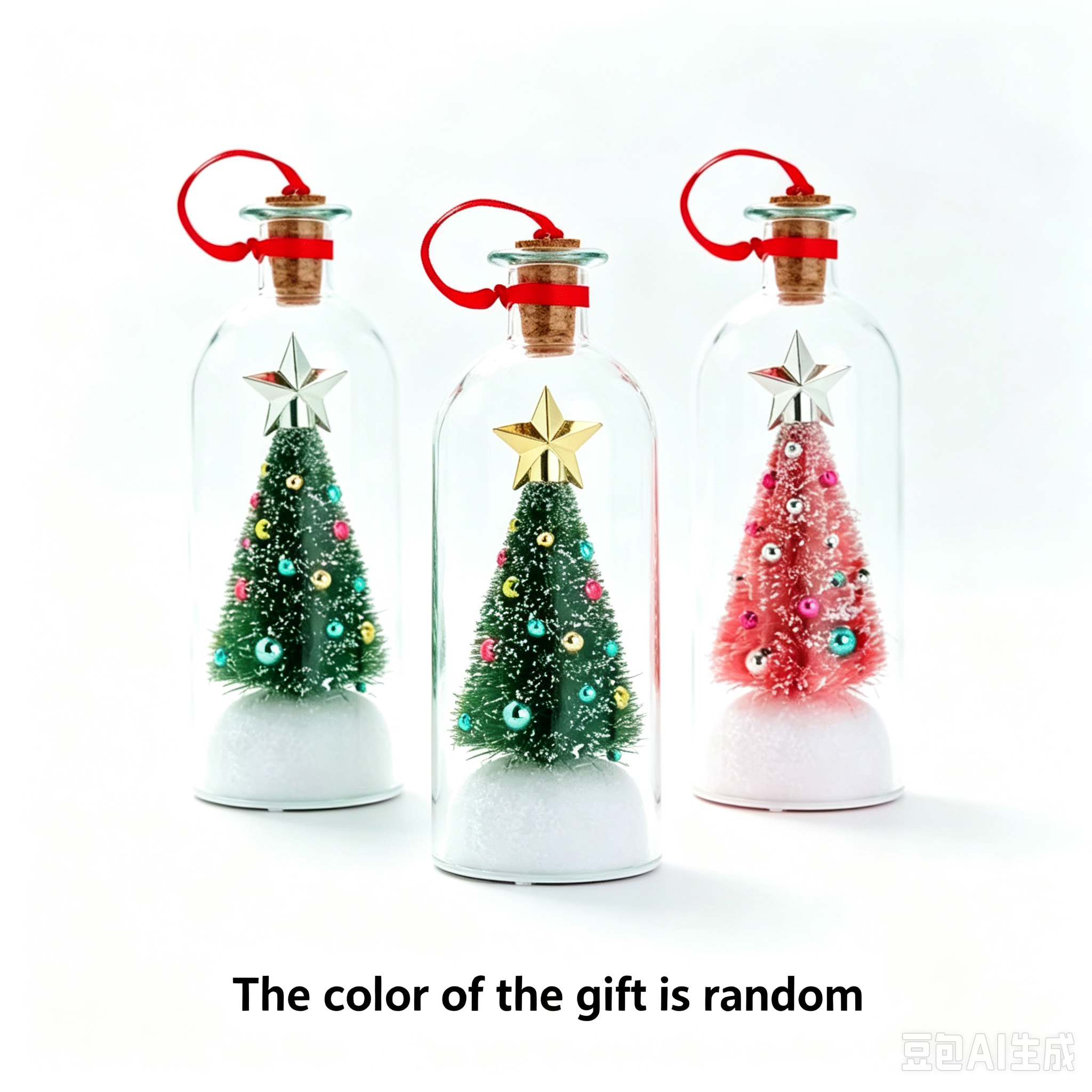（B2G1 Free）2026 Recordable Christmas Tree Message Bottle Xmas Holiday Keepsake Christmas Props Christmas Ornament Christmas Tree Ornaments