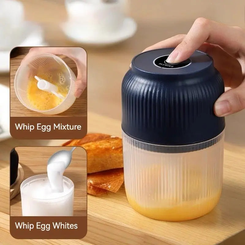 🔥Limited Special Offer｜Wireless Electric Mini Garlic Chopper ✨USB Rechargeable Baby Food Processor Kitchen Vegetable Cutter 🎁Free Random Gift For 2Pcs Order (1 Blue+1 White Only), Gift Randomly Shipped & Not Sold Separately