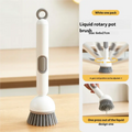 🔥Limited Special Offer🔥 Long Handle Rotatable Liquid Dispensing Pot Brush ✦Multifunctional Scrub Brush for Kitchen Pots, Bowls & Cups