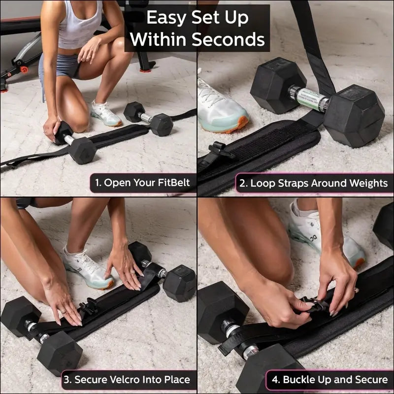 🔥Great Value｜Hip Thrust Adjustable Resistance Weight Belt for Home Workouts, Kettlebell Training & Butt Shaping with Extra Cushioning and Adjustable Resistance